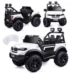 Электромобиль "Профи" на аккумуляторе, с р/у управлением, в коробке (белый)