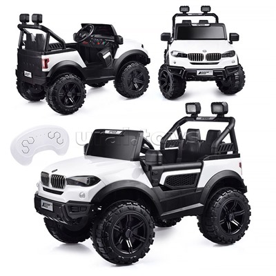 Электромобиль "Профи" на аккумуляторе, с р/у управлением, в коробке (белый)