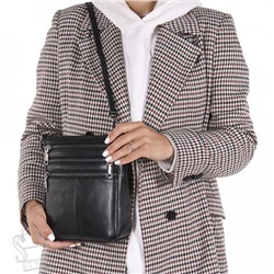 Сумка женская кожаная 719NN black Natale Navetta