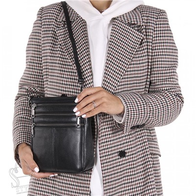 Сумка женская кожаная 719NN black Natale Navetta
