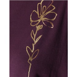 Нарядная футболка с блестящим принтом