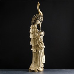 Колонна декоративная «Жар-птица», под чёрное золото, 118×31×22 см