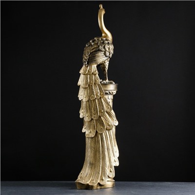 Колонна декоративная «Жар-птица», под чёрное золото, 118×31×22 см