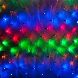 Новогодняя гирлянда сетка разноцветная