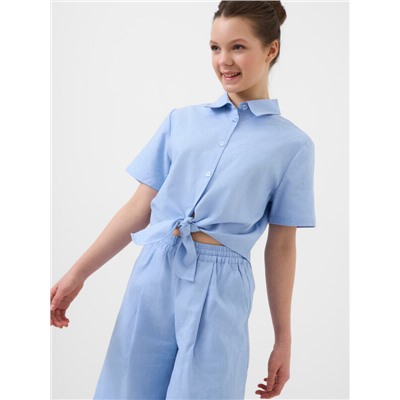 Комплект текстильный для девочек: рубашка, шорты