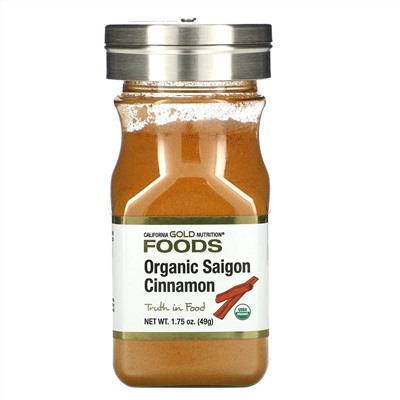 California Gold Nutrition, органическая сайгонская корица, 49 г (1,75 унции)