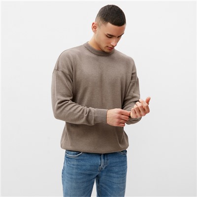 Джемпер мужской MINAKU: Casual Collection, размер 44, тауп