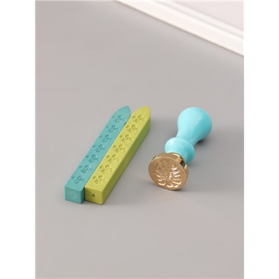 Подарочный набор для сургучной печати «Монстера», печать, ручка, сургуч, 12.5×10×3.6 см