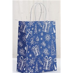 Набор крафт-пакетов подарочных новогодних 3 шт НАТАЛИ, 1218139