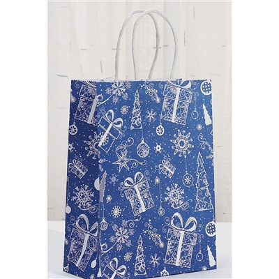 Набор крафт-пакетов подарочных новогодних 3 шт НАТАЛИ, 1218139