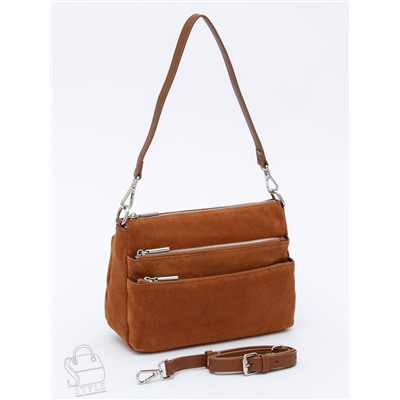 Сумка женская кожаная 8269PEF brown Polina&Eiterou