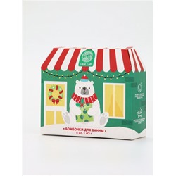 Бомбочки для ванны в домике «Медведь», набор 6 шт. × 40 г, URAL LAB