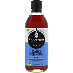 Spectrum Culinary, Поджаренное кунжутное масло, нерафинированное, 473 мл (16 жидких унций)