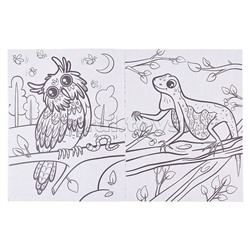 Летающие животные: книжка-раскраска; сер. Мир уникальных животных