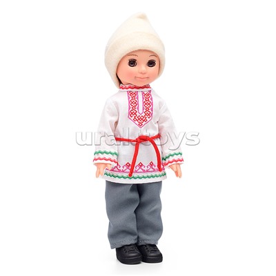 Кукла Мальчик в марийском костюме 30 см