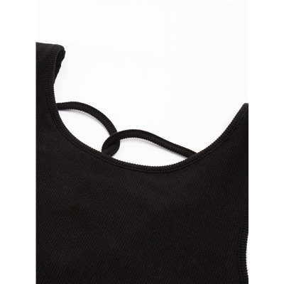 Топ с сеткой женский MINAKU: Casual Collection, чёрный, размер 40