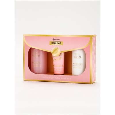 Подарочный набор Nude Mood, мини крем для тела, мини гель и крем для рук, URAL LAB