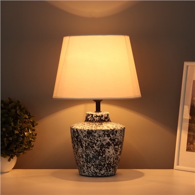 Лампа настольная «Клауд» 1×40 Вт Е27 черный/белый 25×25×38.5 см