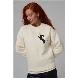 8576 женский свитшот оверсайз