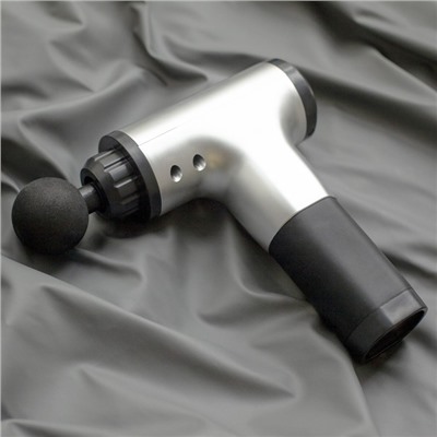 УЦЕНКА Массажёр для тела LuazON LEM-42, перкуссионный, 4 насадки, 6 скоростей, от АКБ