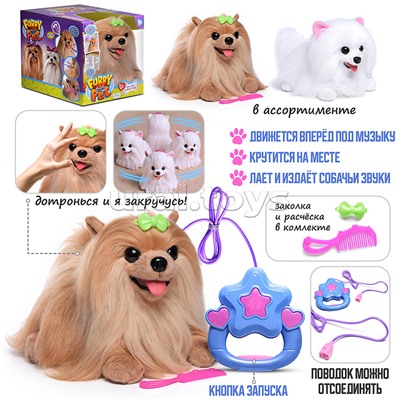 Собака "Тошка" (бегает, кружится, меняет голос) в коробке