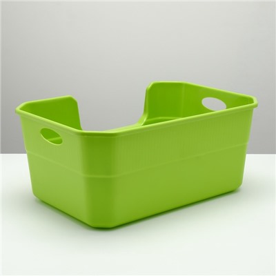 Туалет открытый, 50×35×24 см, с боковым входом, с совком, пластик, зелёный