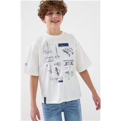 Фуфайка трикотажная для мальчиков (футболка) PLAYTODAY, 1243941