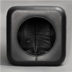 Бак для душа, 150 л, пластиковый, с крышкой, с резьбой под кран, чёрный