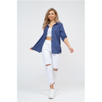 Рубашка 36918 (Джинс полоса)