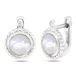 Серьги, лунный камень, Мадейра