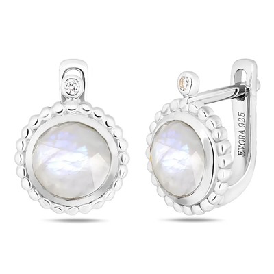 Серьги, лунный камень, Мадейра