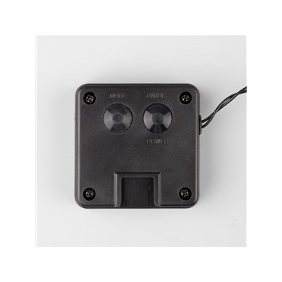 Гирлянда «Нить», 4.5 м, уличная, с насадками «Ёжики», IP44, 30 LED, 2 режима, солнечная батарея, тёмная нить, свечение синие/фиолетовое/розовое