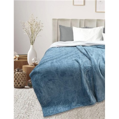 Покрывало-плед велсофт Флайфи ФФ-086 джинс (В ассортименте)