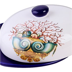 30818 Блюдо д/блинов с крышкой 23,8х23,8х9,7см 2пр Страна чудес дол LR (х12)