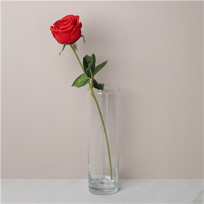 Цветок искусственный Роза 43 см красная / WSN-02 /уп 100/600/