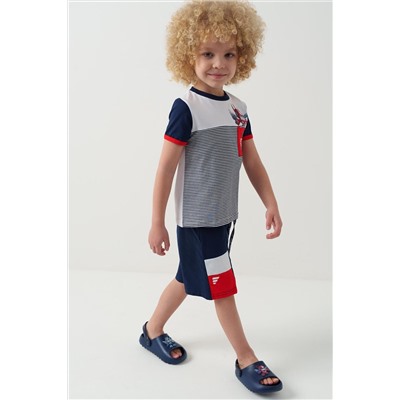 Комплект трикотажный для мальчиков: фуфайка (футболка), шорты PLAYTODAY, 1239653