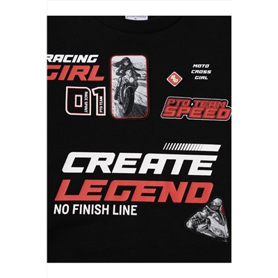 Толстовка трикотажная для девочек PLAYTODAY, 1240793