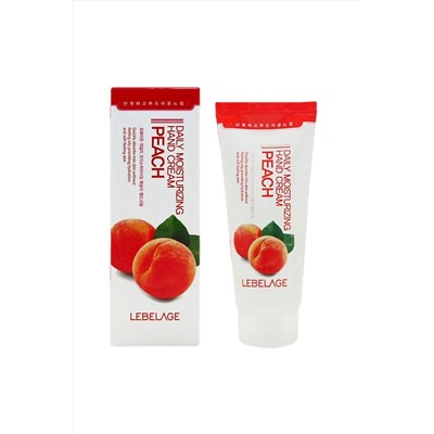 Lebelage Крем для рук увлажняющий с экстрактом персика / Daily Moisturizing Peach Hand Cream, 100 мл KRISTALLER, 1114387
