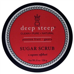 Deep Steep, Сахарный скраб, маракуйя и гуава, 8 унций (226 г)
