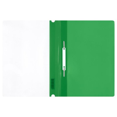 Скоросшиватель А4 пластиковый с перфорацией зеленый ММ-30727 (355676) Стамм