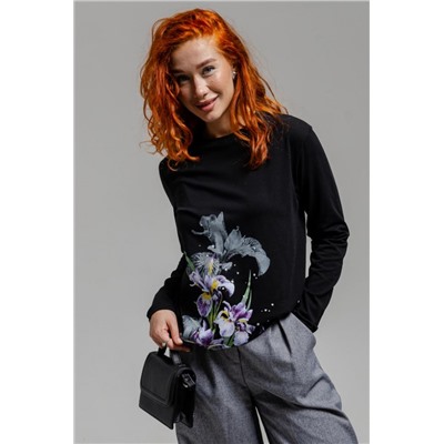 8527/1 футболка с дл.рукавом унисекс (Ирисы)