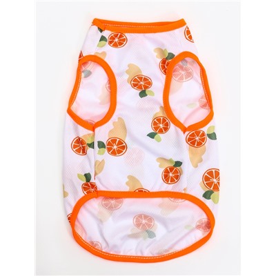 Футболка для животных «Апельсинка», размер M, ДС 30, ОГ 42 см
