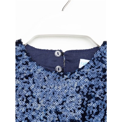 Платье нарядное для девочки KAFTAN, с пайетками, 134-140, синее