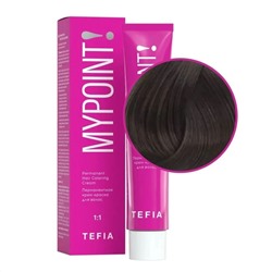 TEFIA Mypoint 5.113 Перманентная крем-краска для волос / Светлый брюнет матовый, 60 мл 19839
