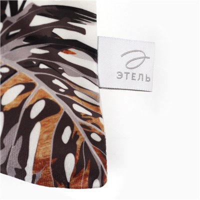 Чехол на подушку «Этель» Golden tropics, 40×40 см, велюр