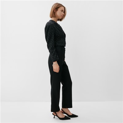 Жакет женский MINAKU: Green trend, чёрный, размер 44