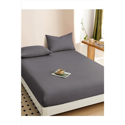 Простыня на резинке, с высотой борта 25 см "boiled cotton" - Вареный (стираный) хлопок» НАТАЛИ, 1048935