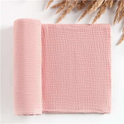 Пелёнка муслиновая Крошка Я «Rose» 135×100 см, двухслойная, 100% хлопок