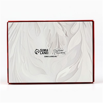 Коробка складная под 6 конфет новогодняя «Снежная сказка», 13.5×9.5×3.5 см