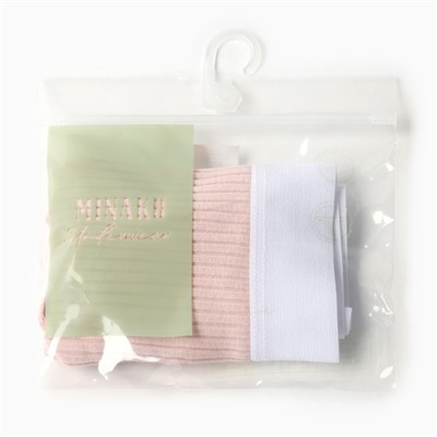 Трусы женские бразилиана MINAKU в рубчик, размер 48-50, бежевые